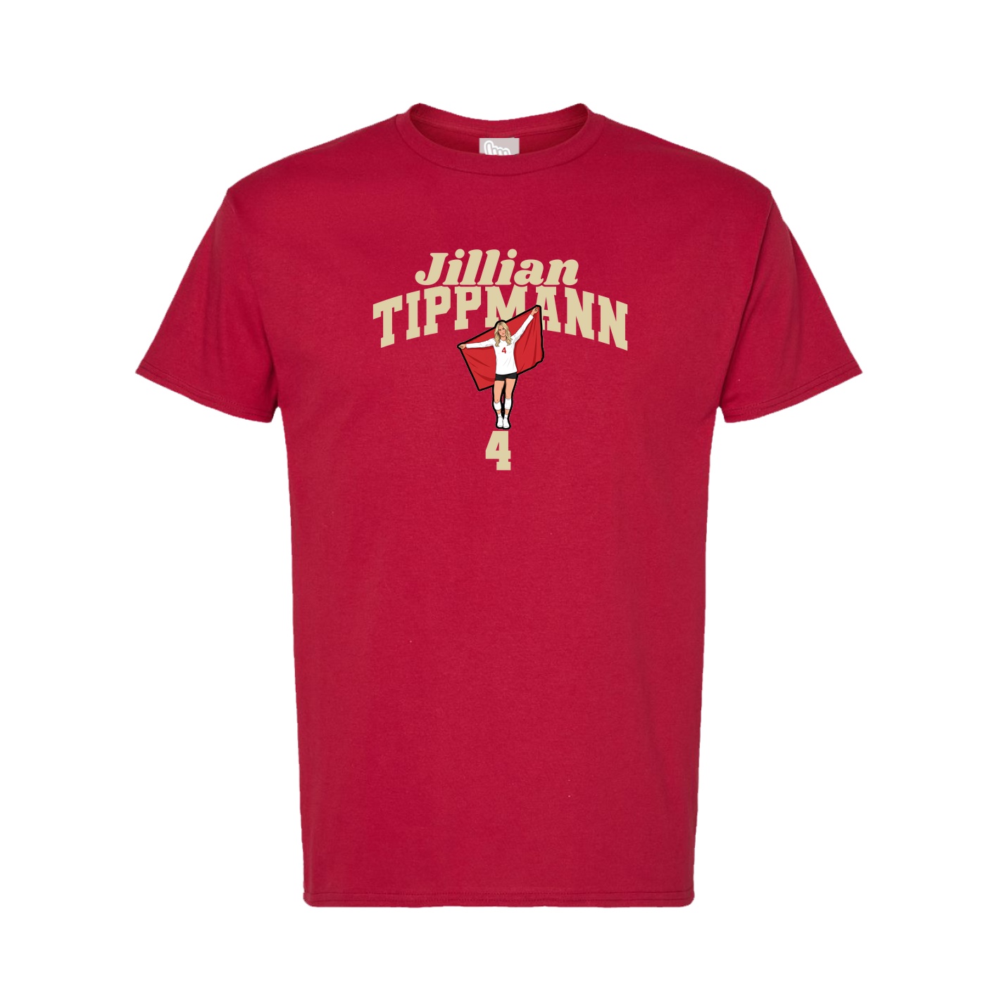 Tee — Signature Arch in Crimson