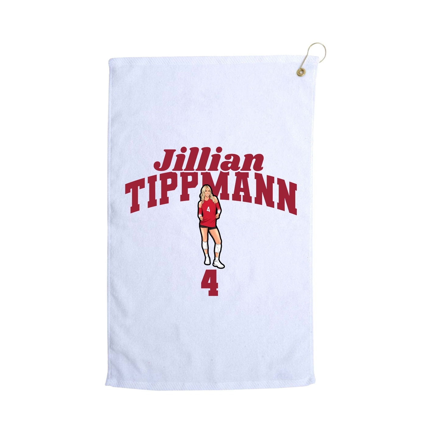 Golf Towel — Signature Arch in White