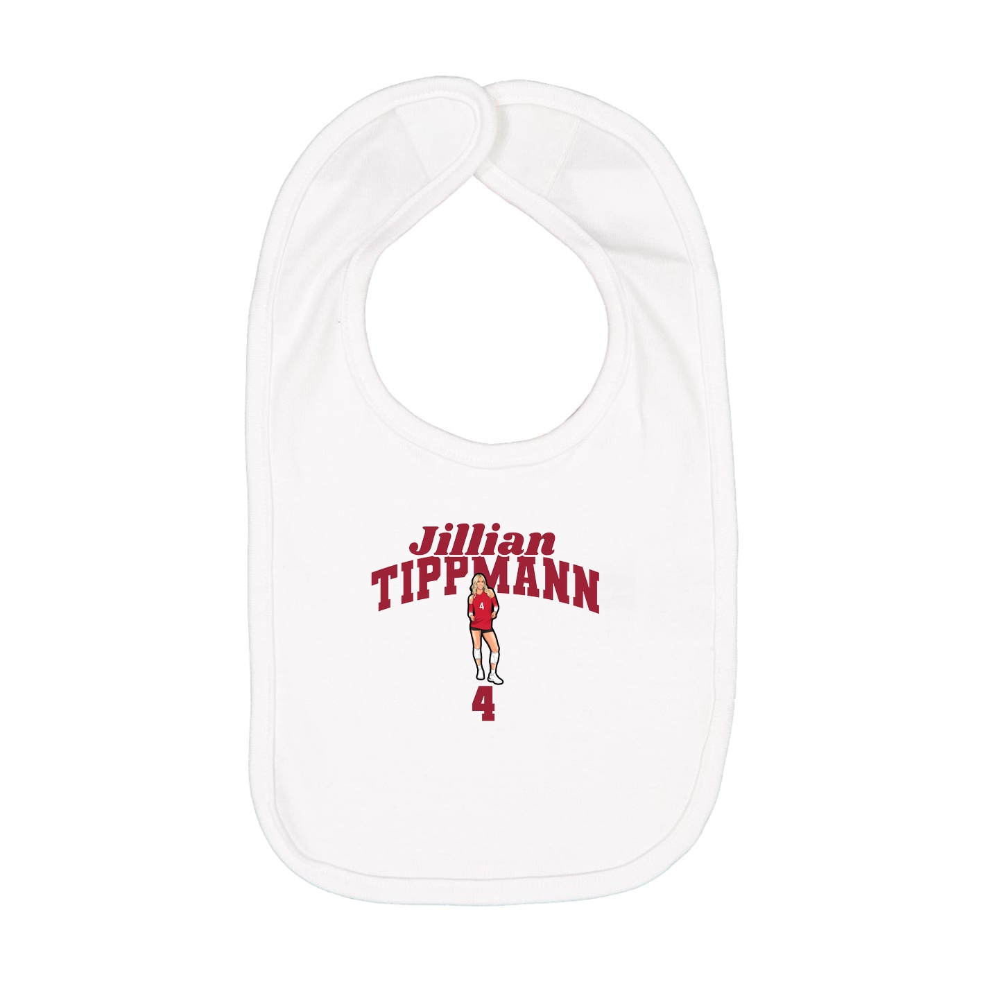 Infant Bib — Signature Arch in White