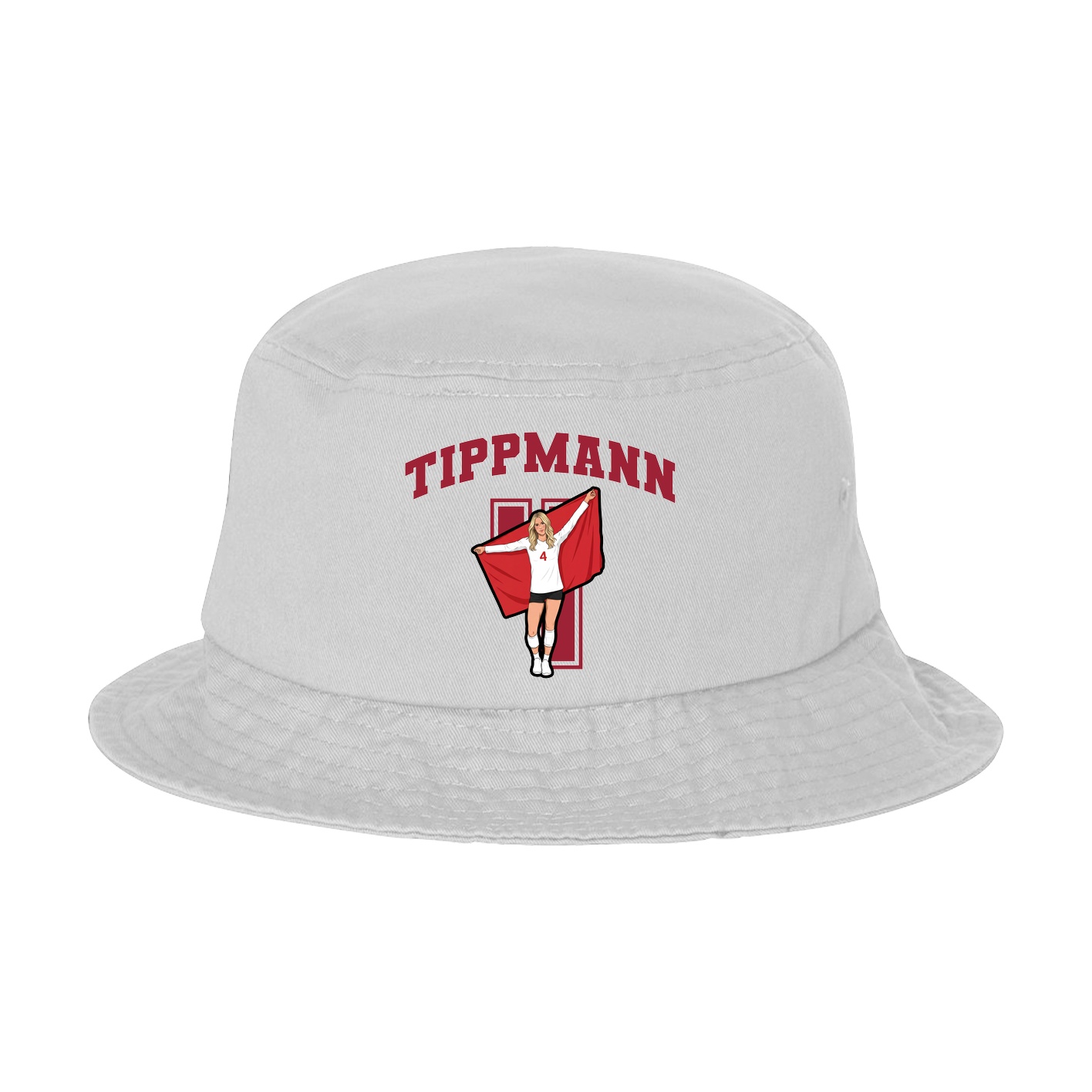 Bucket Cap — Number in White