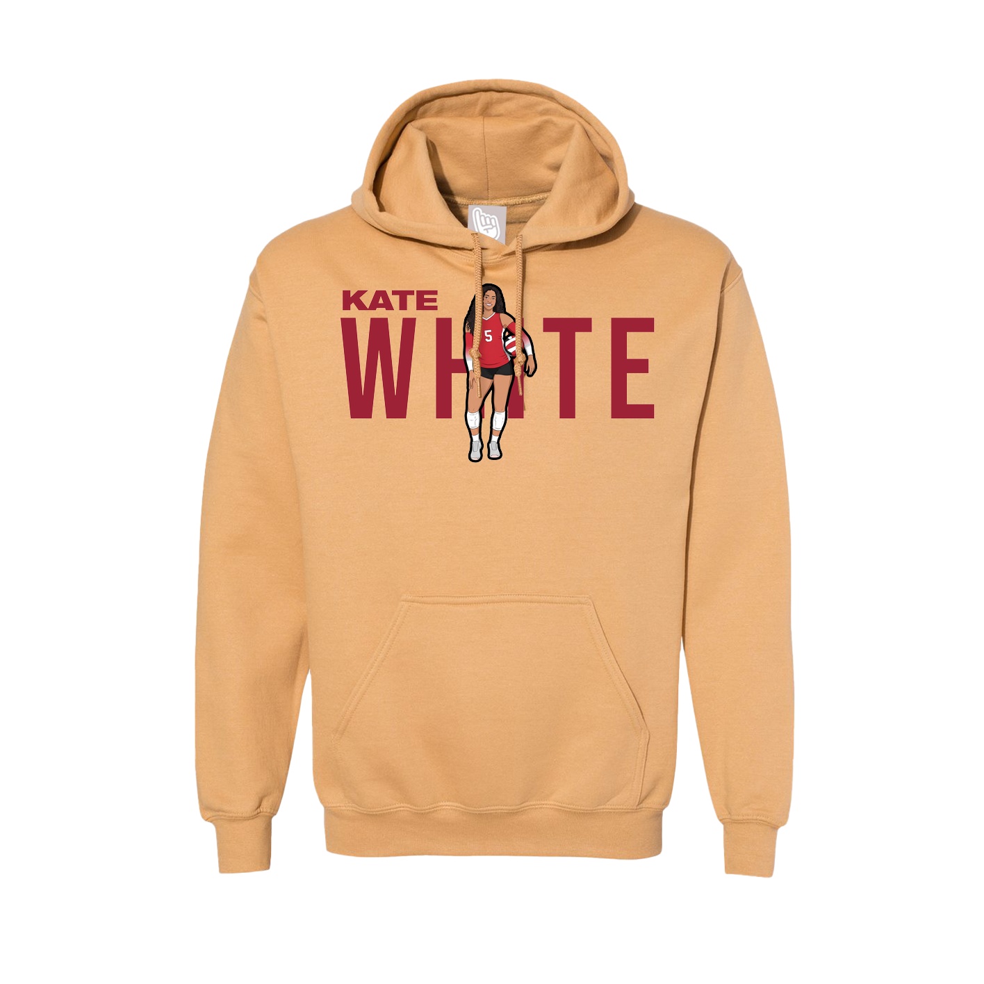 Hoodie — Player Name in Vegas Gold
