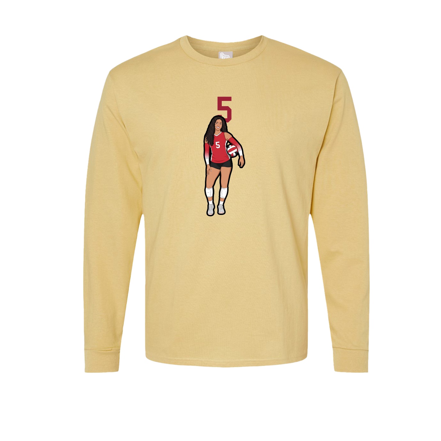 Long Sleeve Tee — Number Top in Vegas Gold