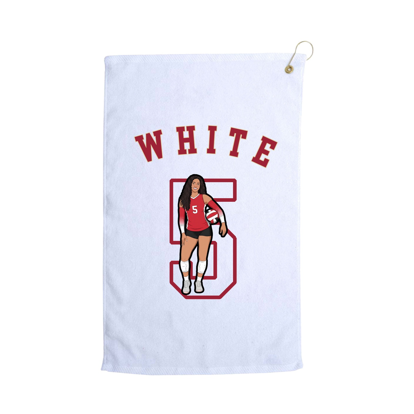 Golf Towel — Shirsey Arch in White