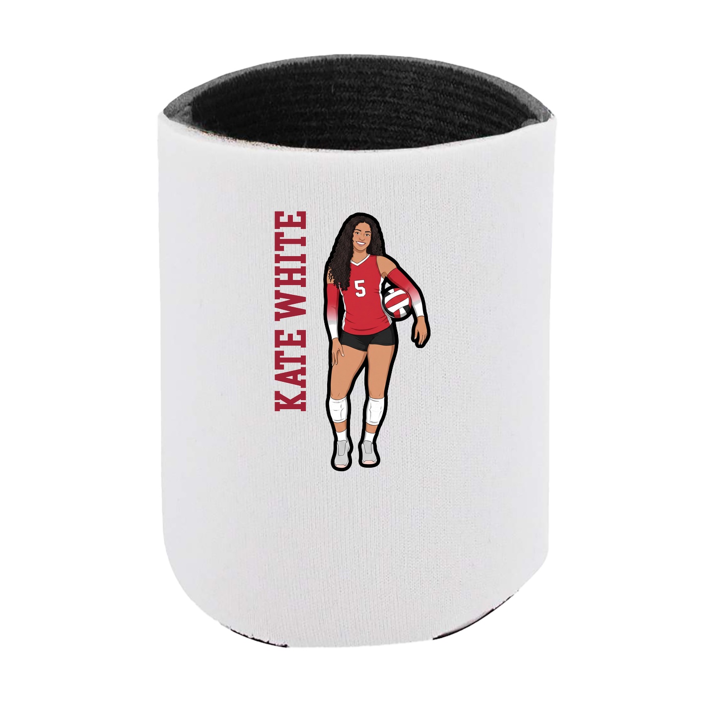 Can Holder — Name Vertical in White