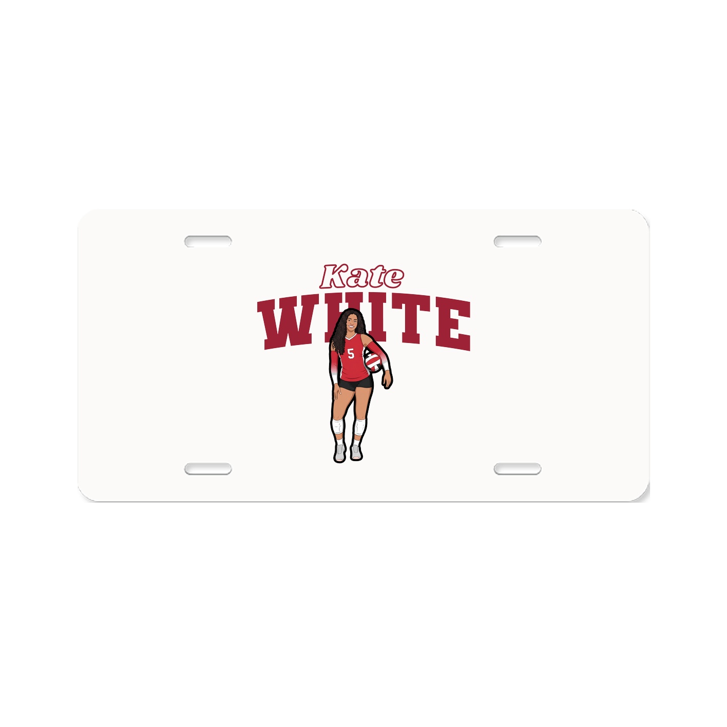 License Plate — Name Arch in Classic