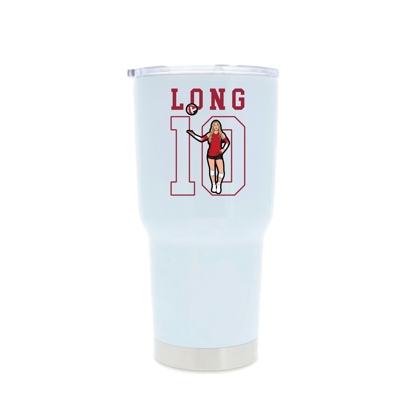 30oz Stainless Steel Tumbler — Shirsey in White