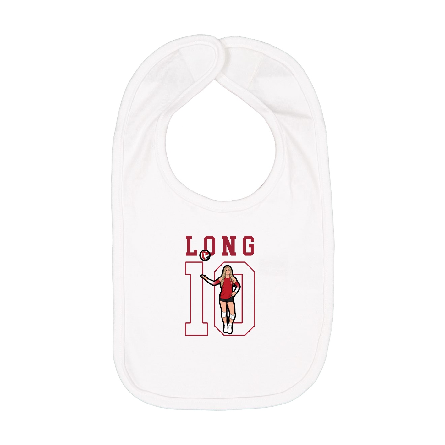 Infant Bib — Shirsey in White