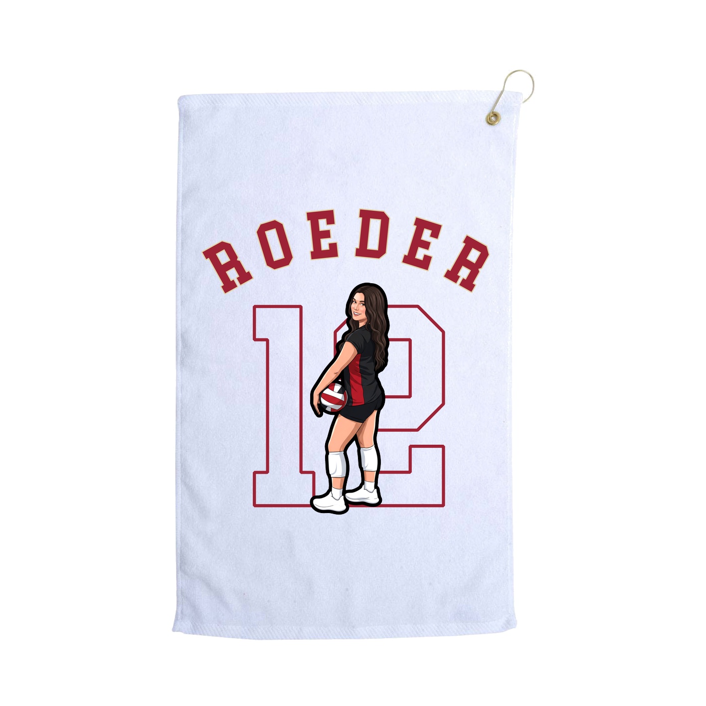 Golf Towel — Shirsey Arch in White