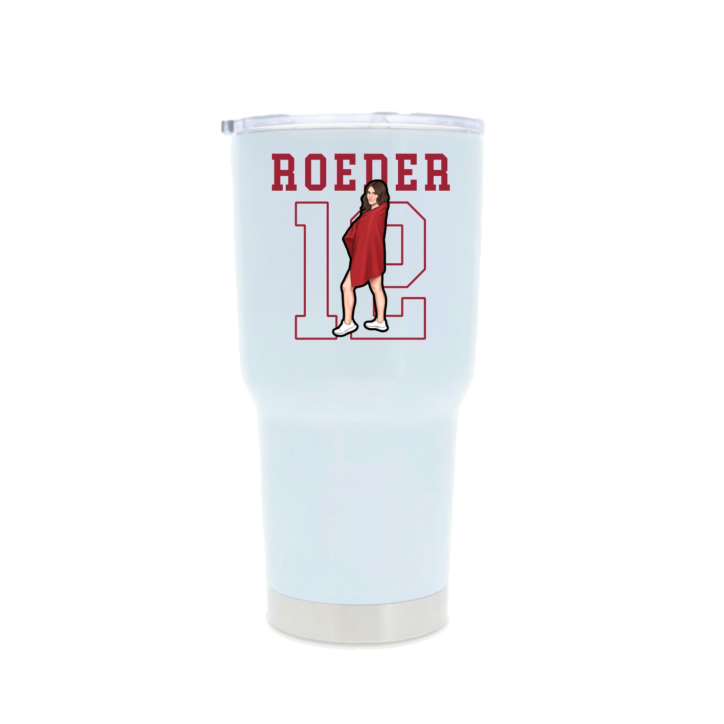 30oz Stainless Steel Tumbler — Shirsey in White