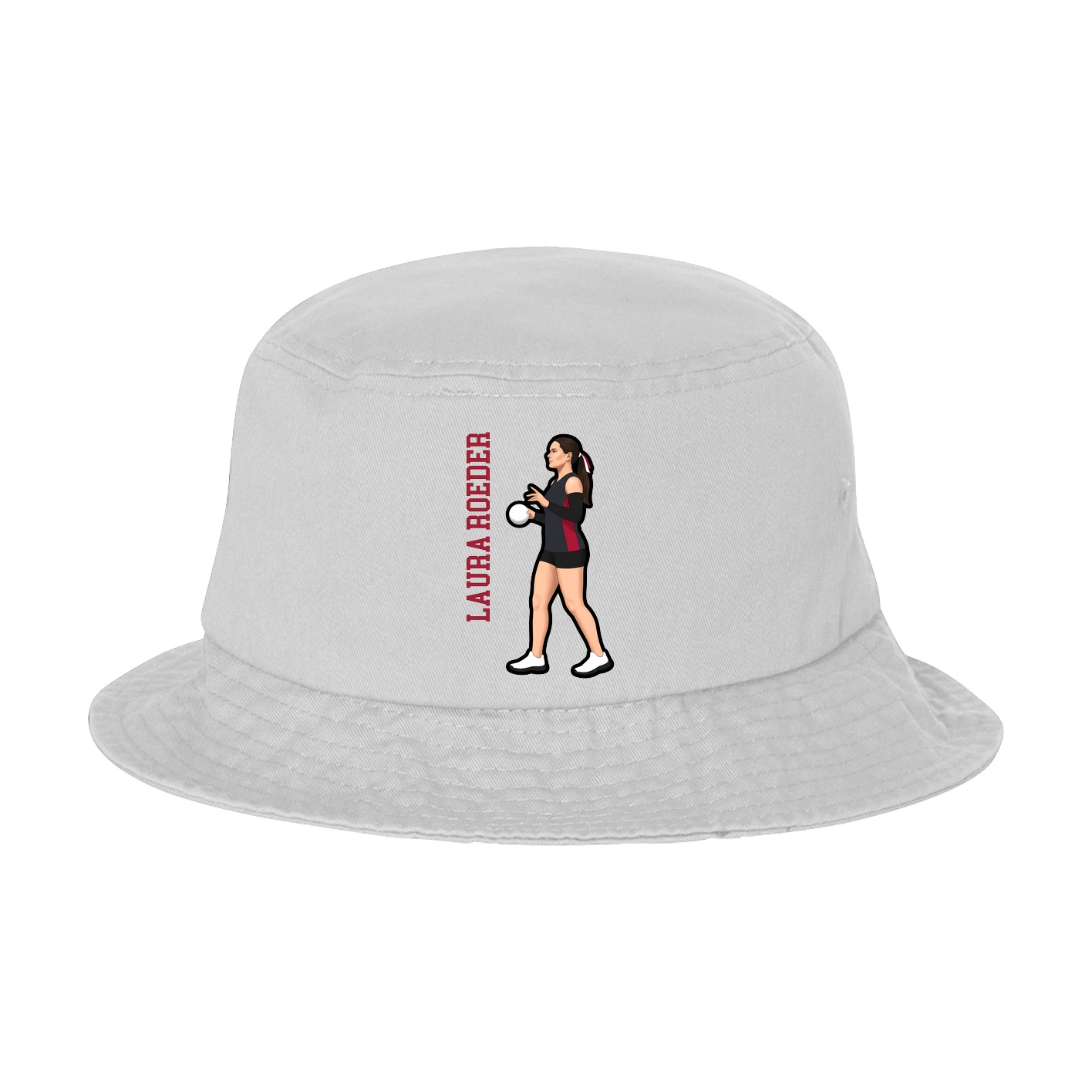 Bucket Cap — Name Vertical in White