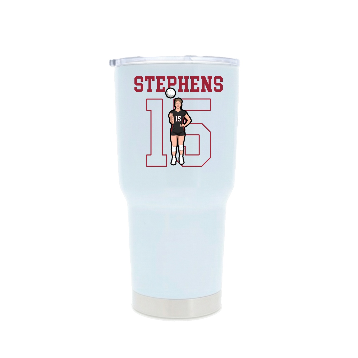 30oz Stainless Steel Tumbler — Shirsey in White