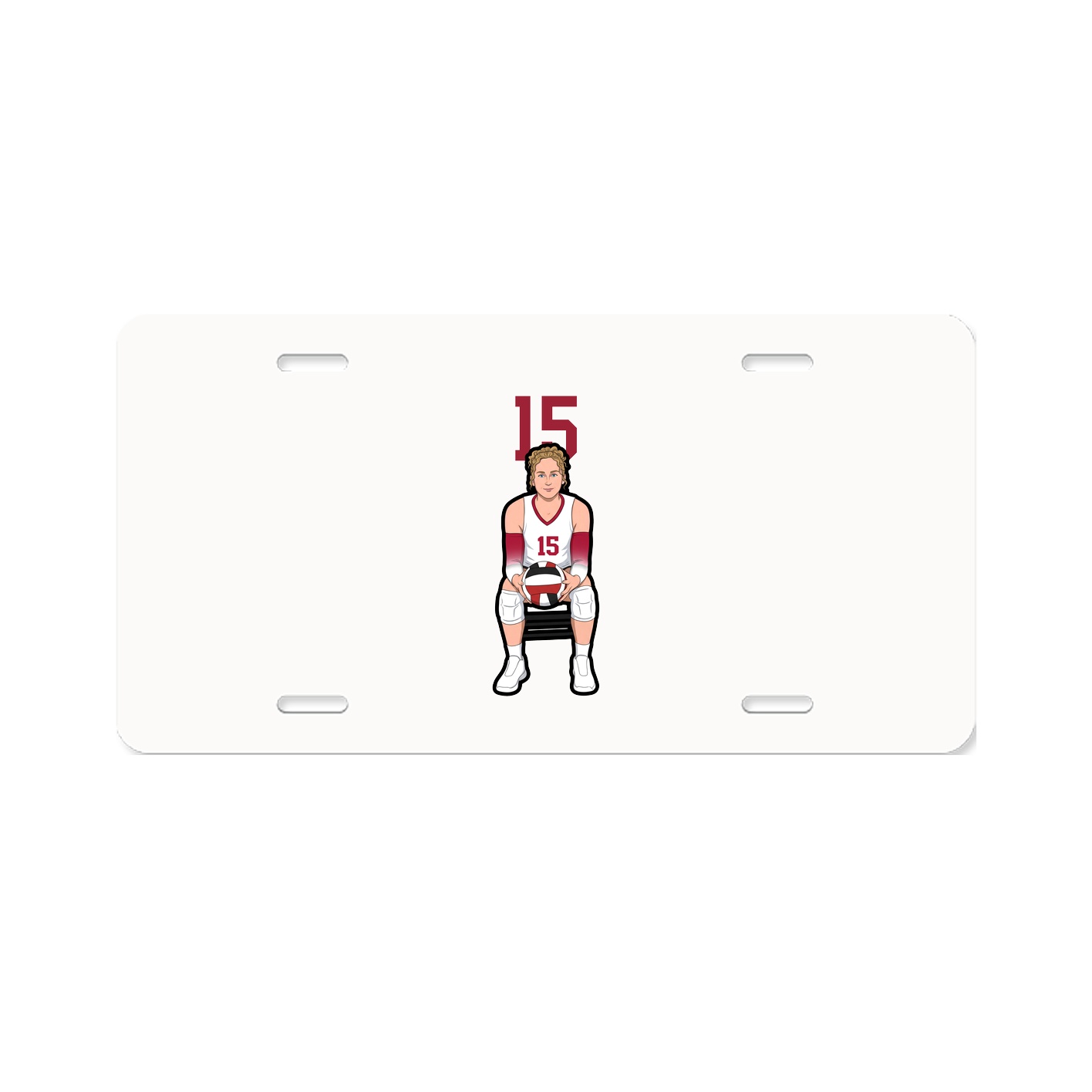 License Plate — Number Top in Classic