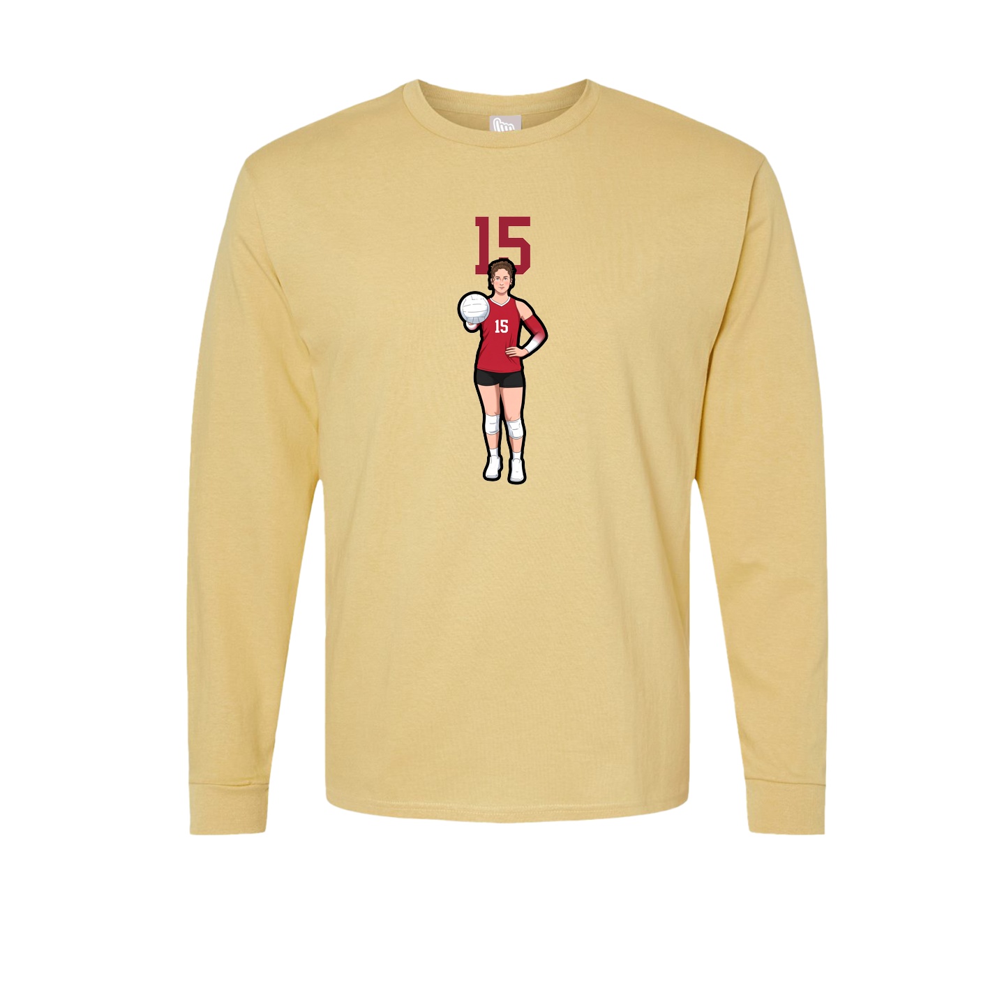 Long Sleeve Tee — Number Top in Vegas Gold