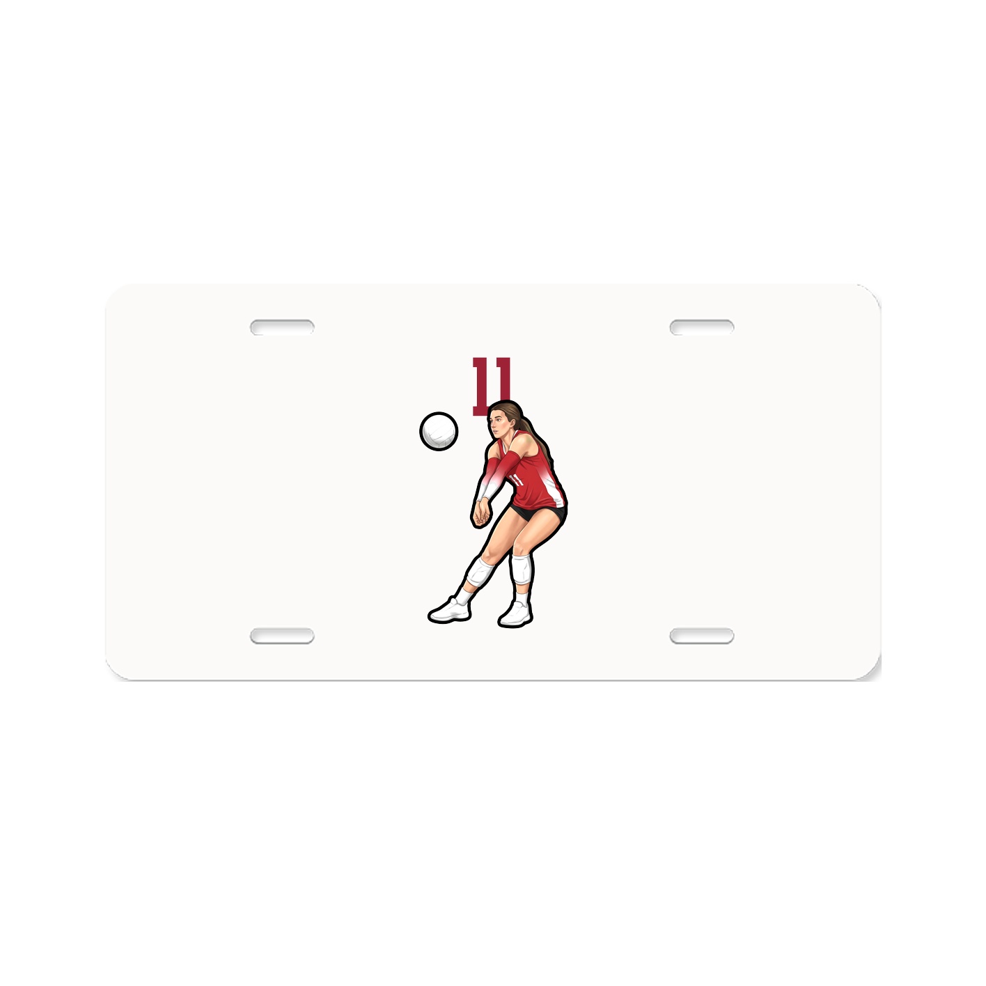 License Plate — Number Top in Classic