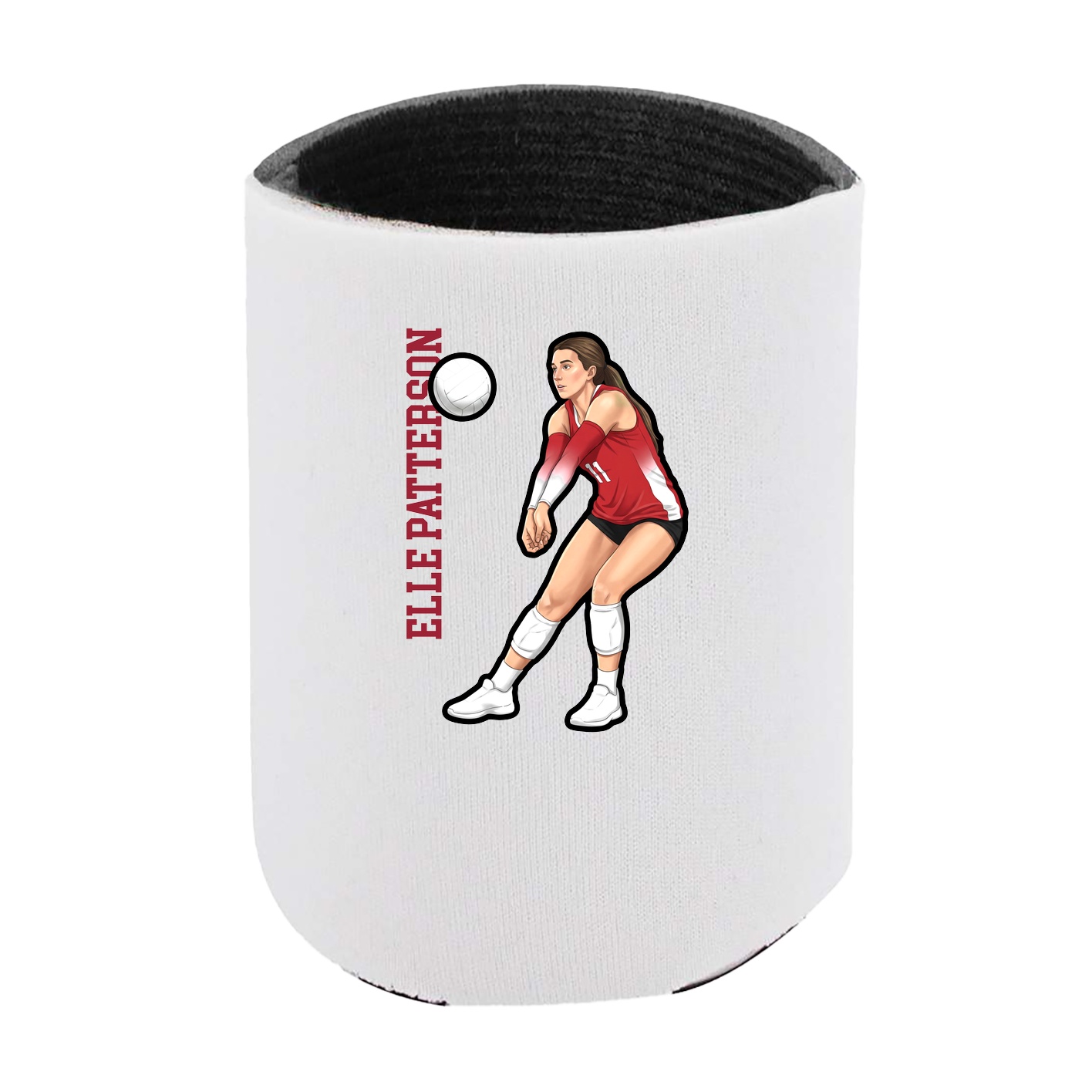 Can Holder — Name Vertical in White