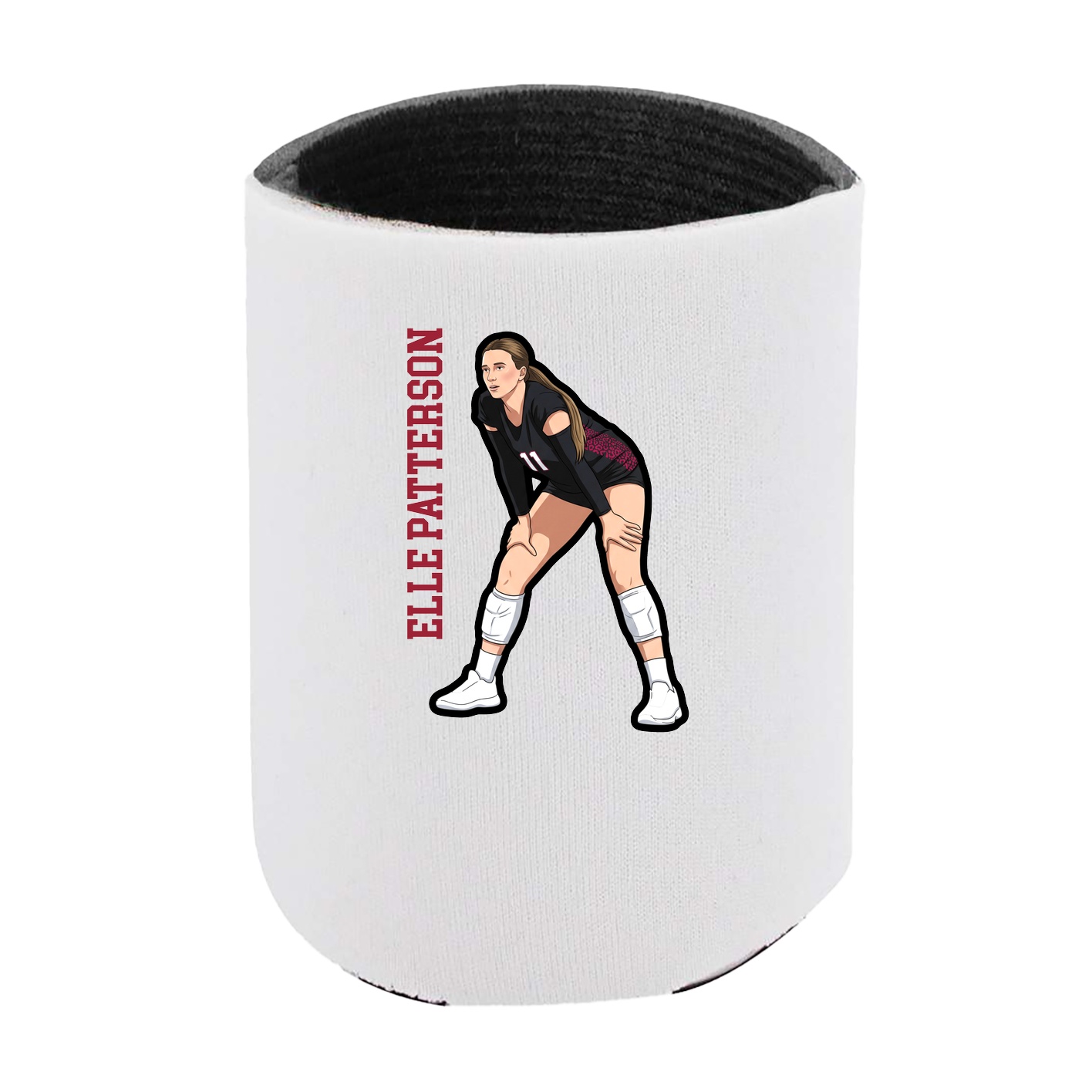 Can Holder — Name Vertical in White