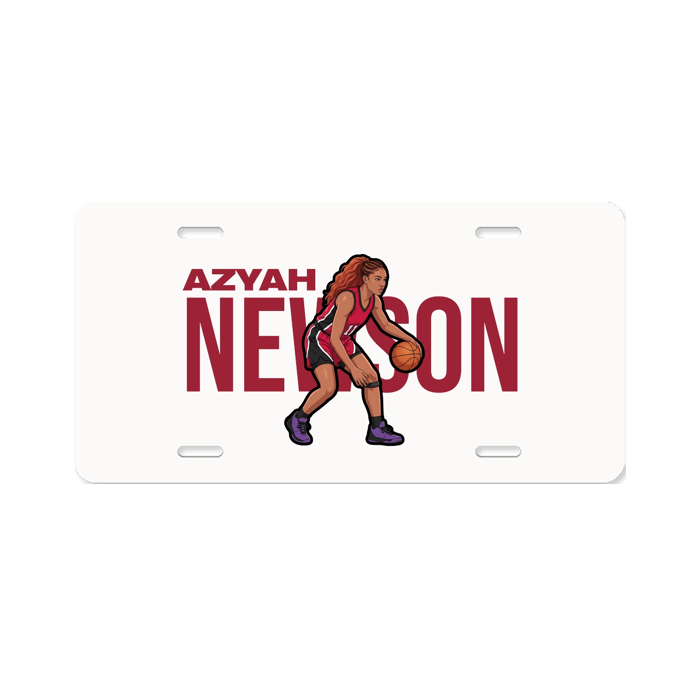 License Plate — Player Name in Classic