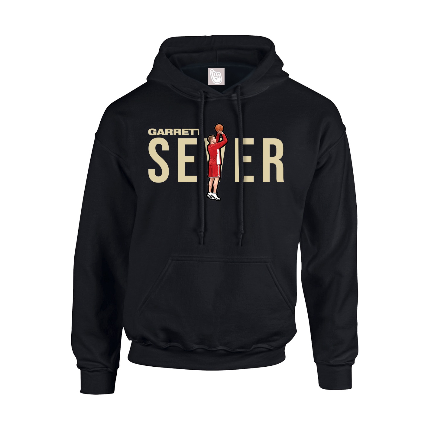 Youth Hoodie — Player Name in Black