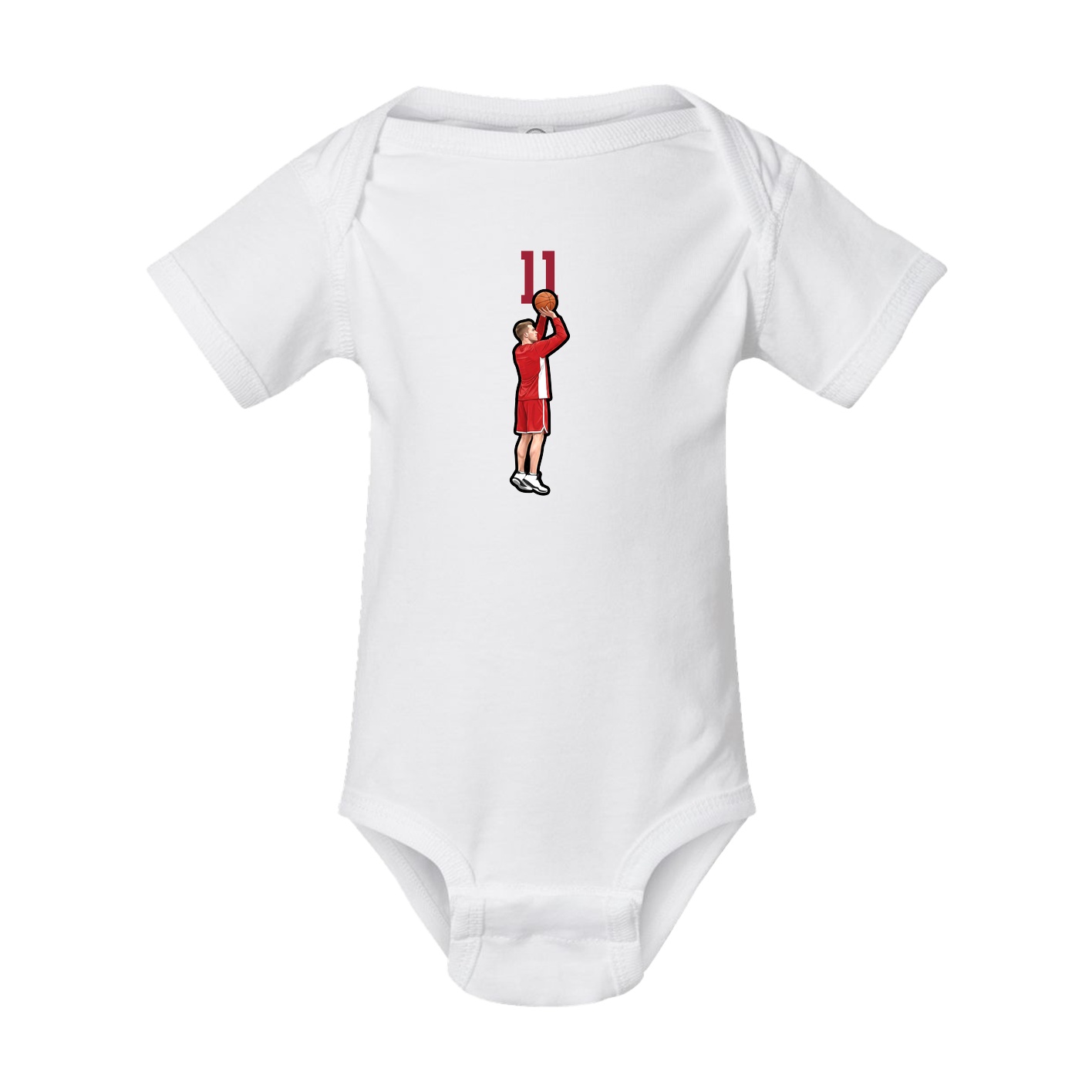 Baby Onesie — Number Top in White
