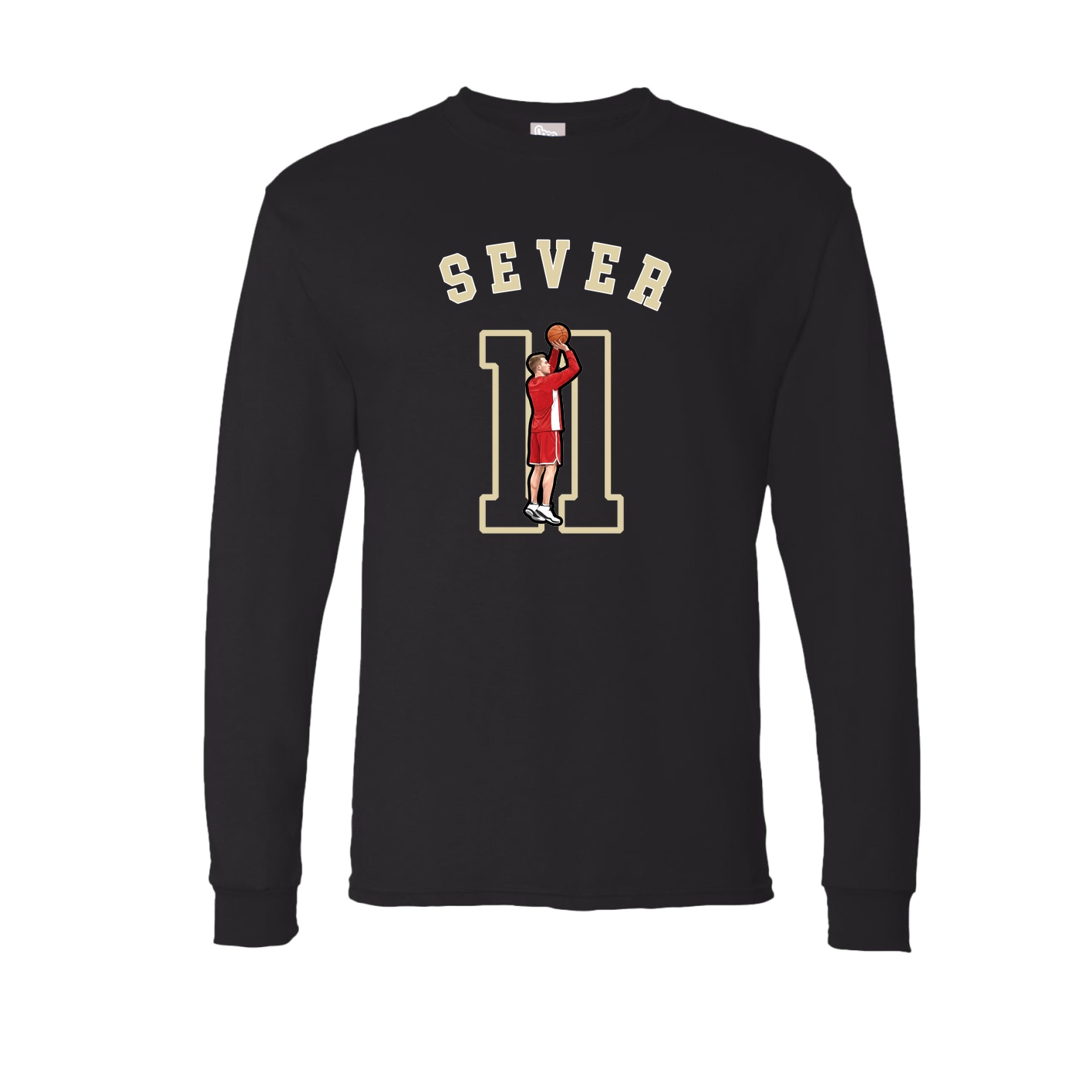 Long Sleeve Tee — Shirsey Arch in Black