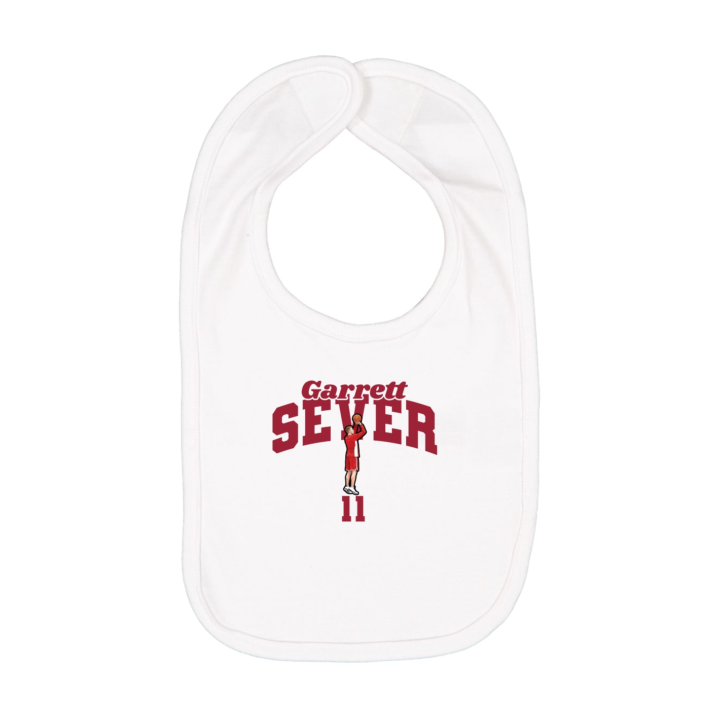 Infant Bib — Signature Arch in White