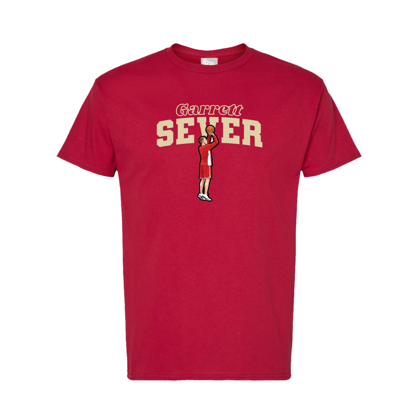 Tee — Name Arch in Crimson