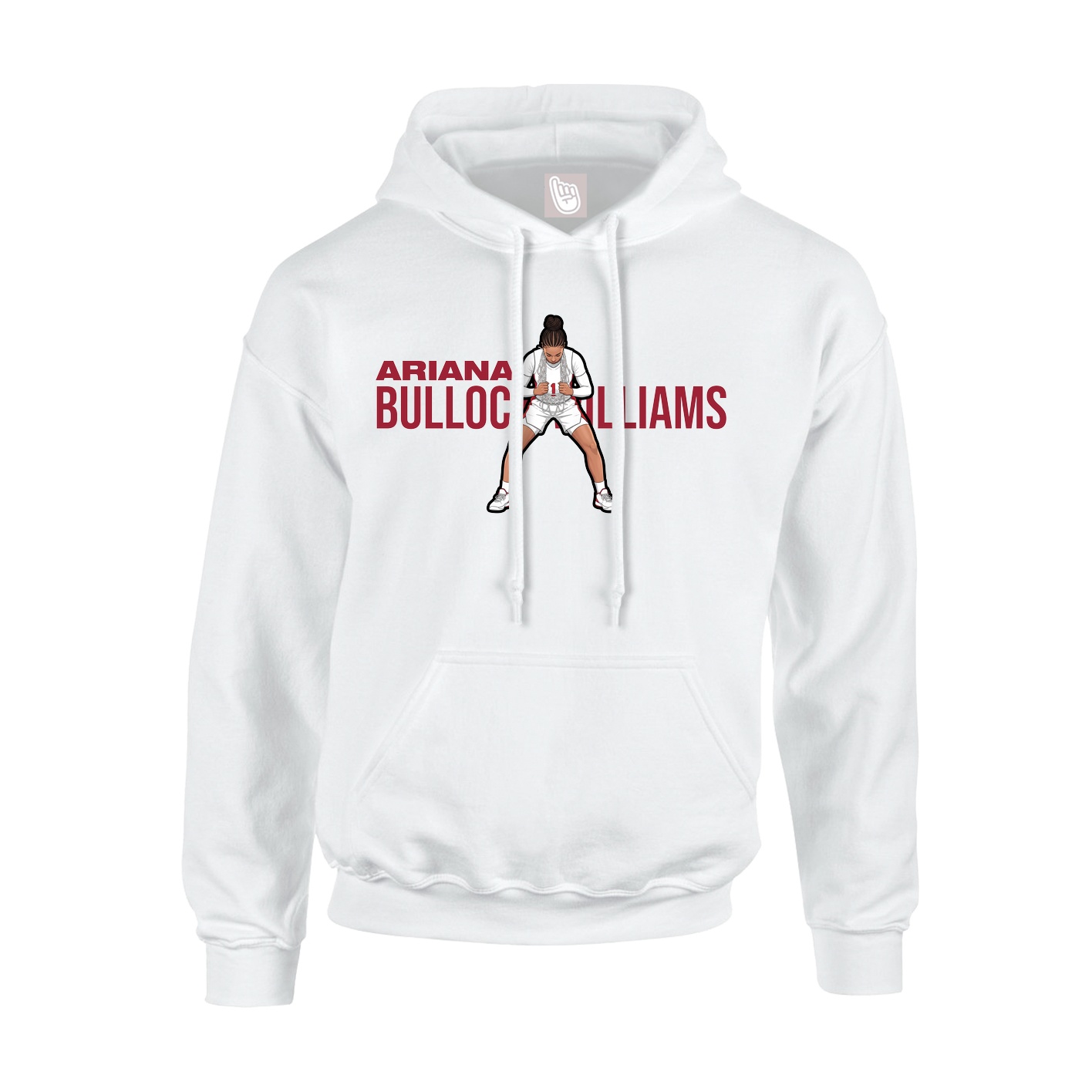 Youth Hoodie — Player Name in White