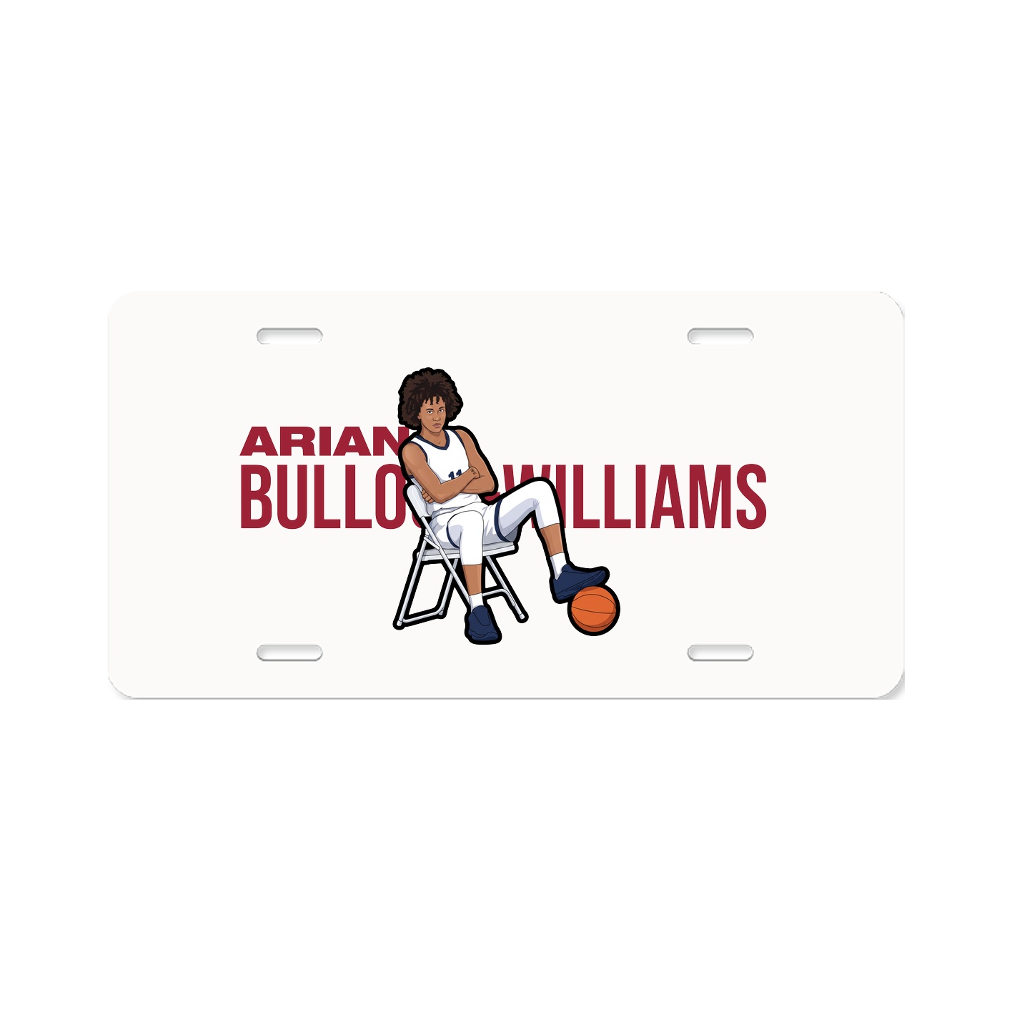 License Plate — Player Name in Classic