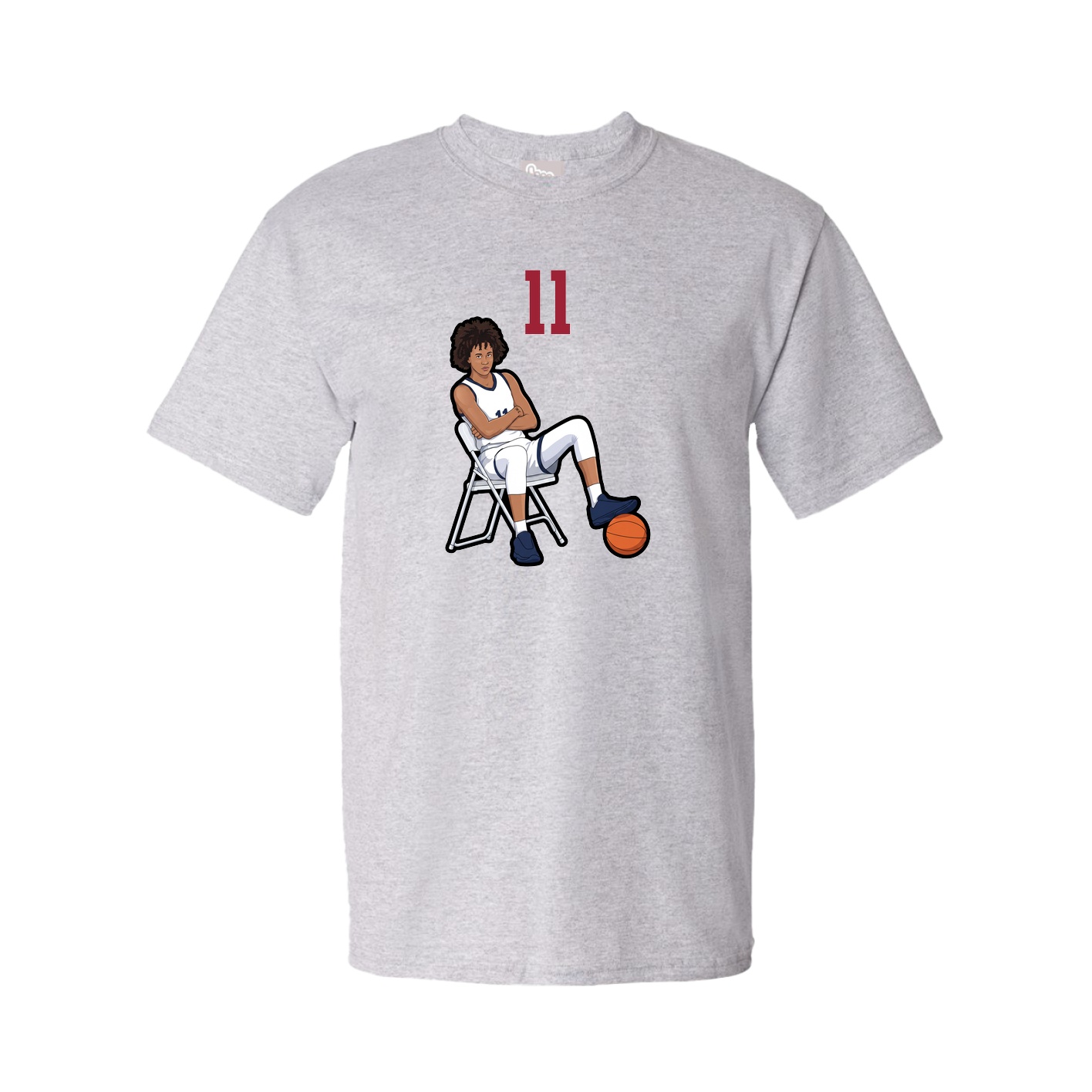 Tee — Number Top in Grey
