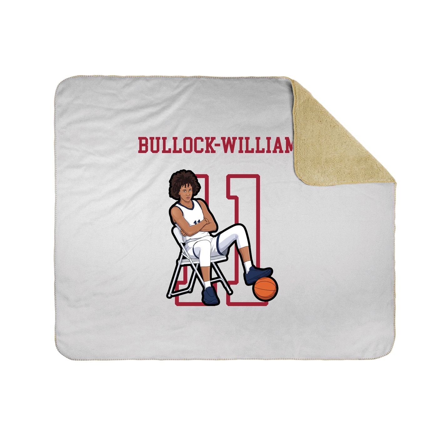 Throw Blanket — Shirsey in White