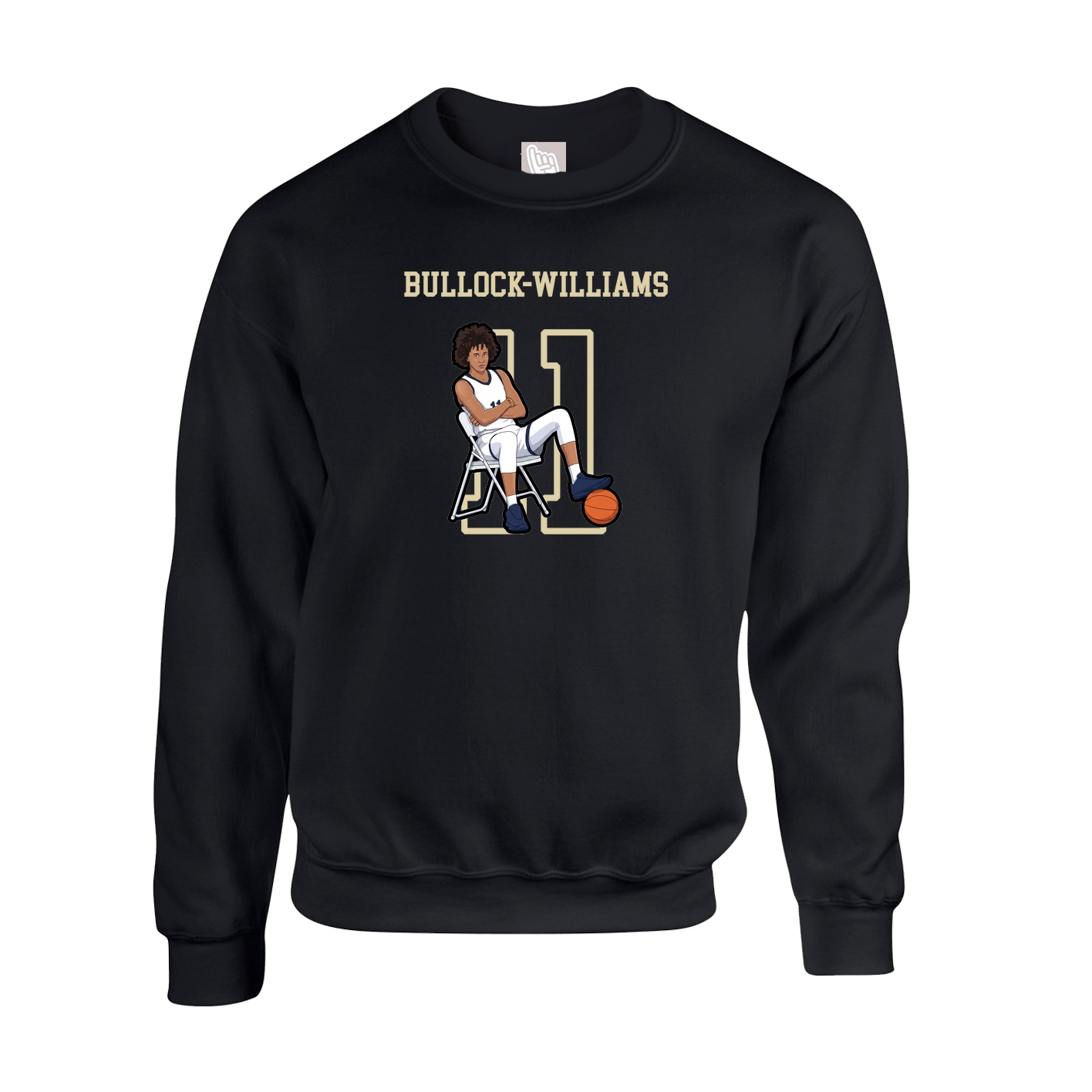 Fleece Crew — Shirsey in Black
