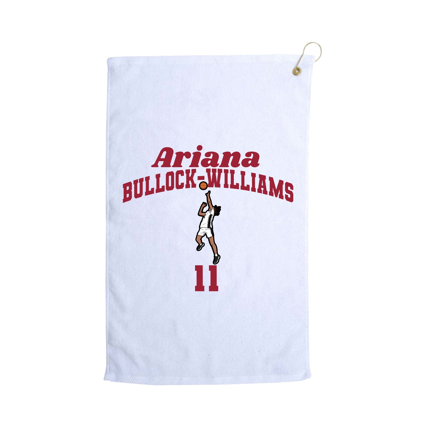 Golf Towel — Signature Arch in White