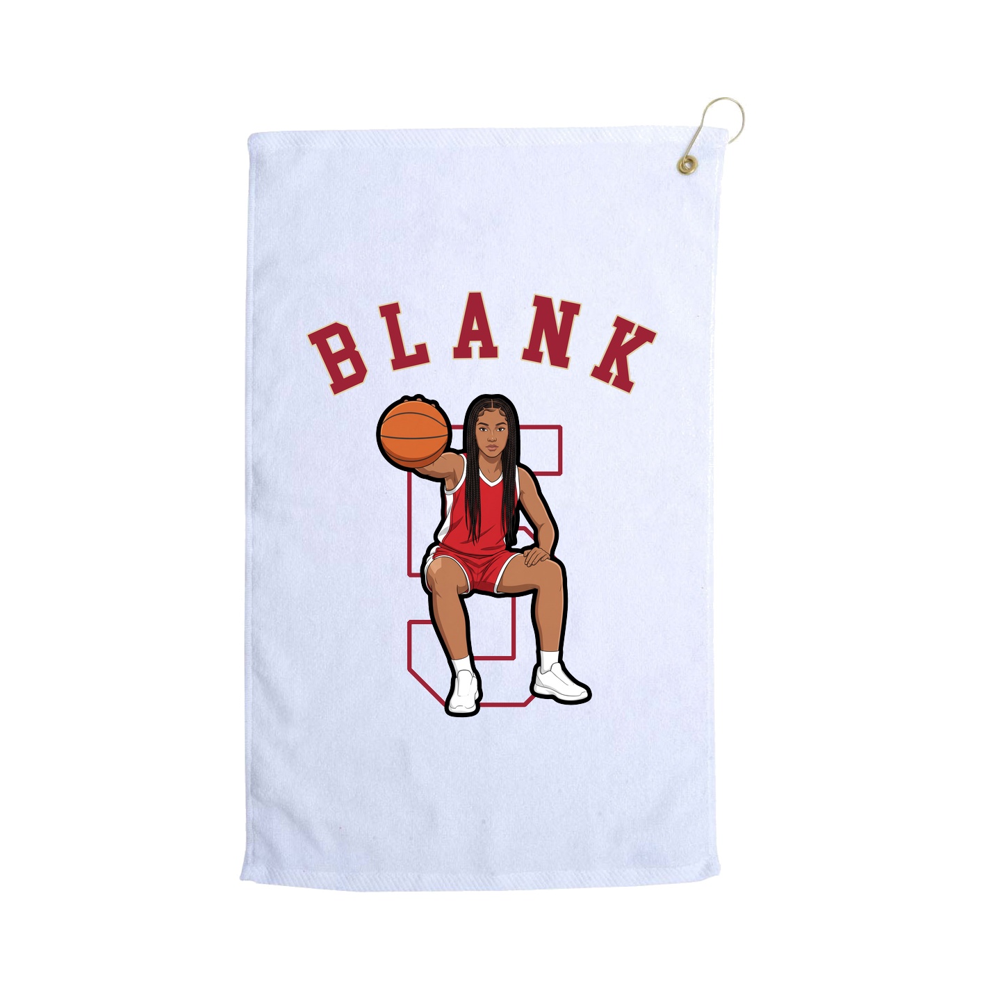 Golf Towel — Shirsey Arch in White