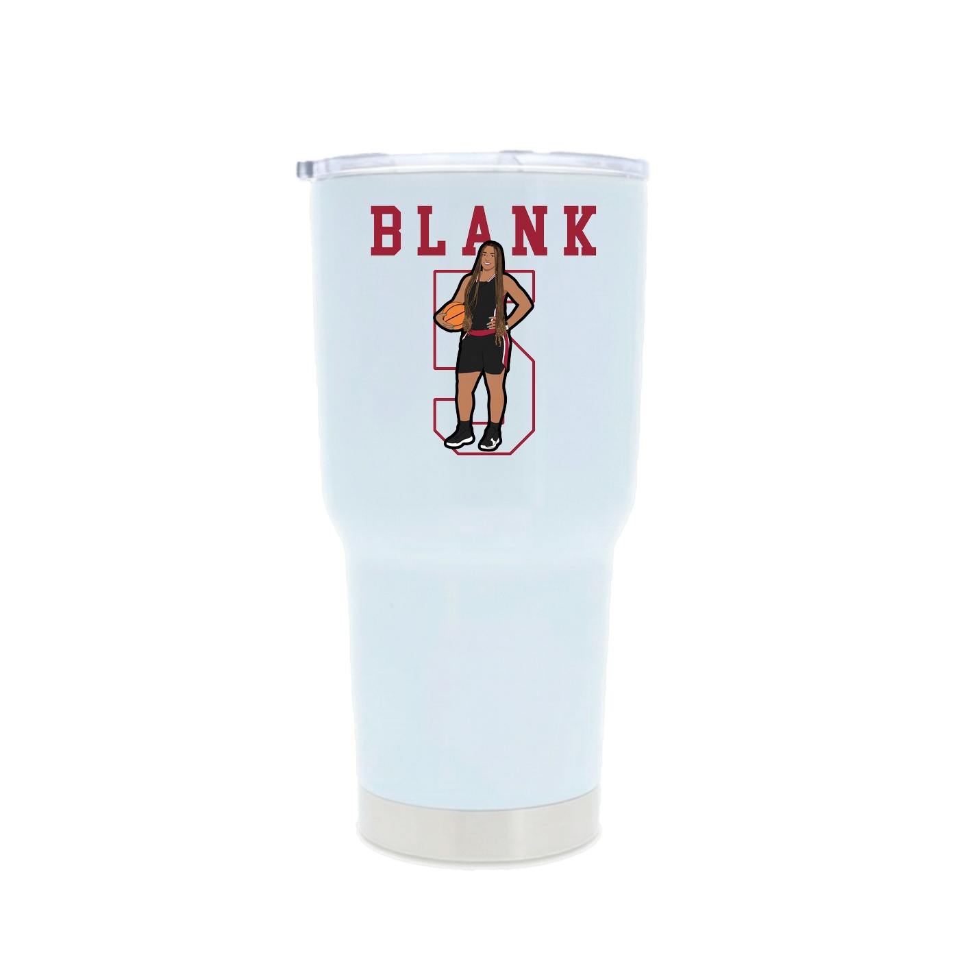 30oz Stainless Steel Tumbler — Shirsey in White