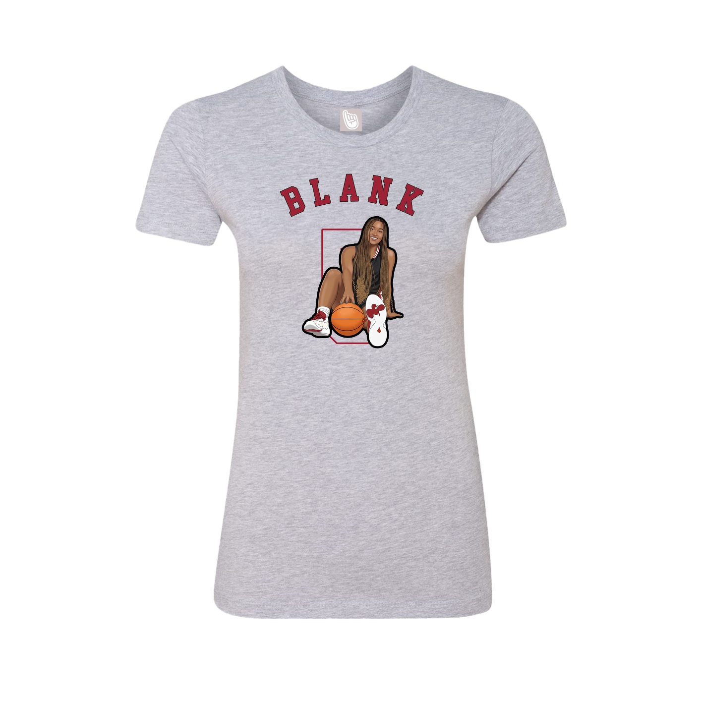 Fitted Women's Tee — Shirsey Arch in Grey