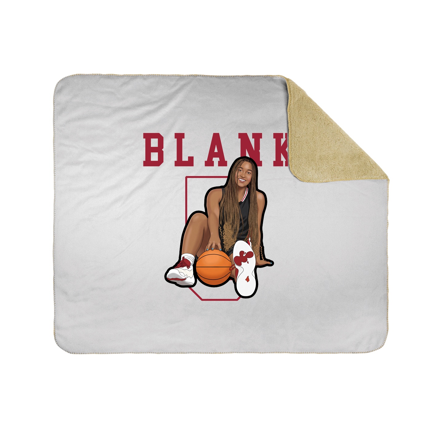 Throw Blanket — Shirsey in White
