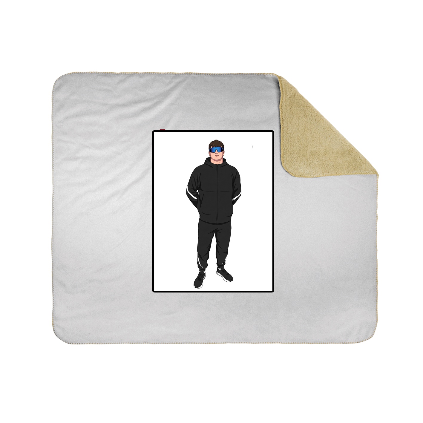 50x60 Sherpa Lined Throw Blanket