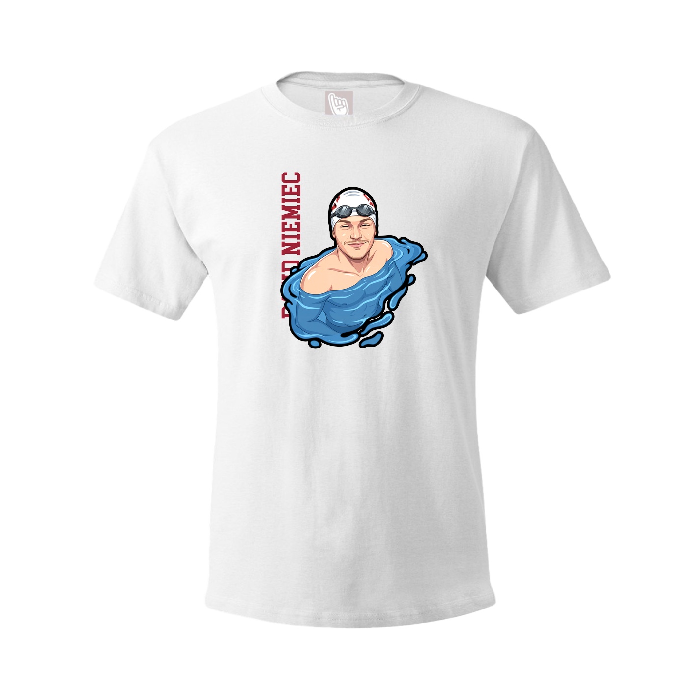 Youth Tee — Name Vertical in White