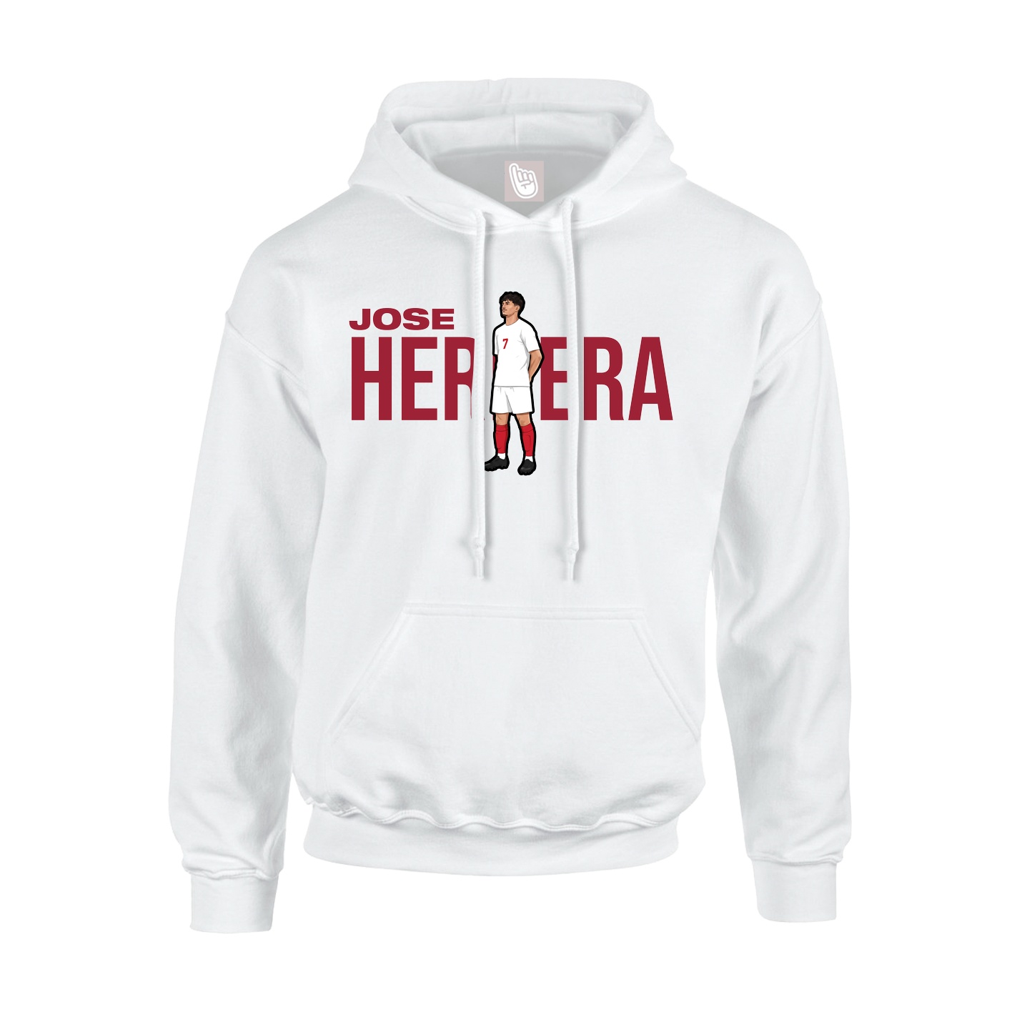 Youth Hoodie — Player Name in White