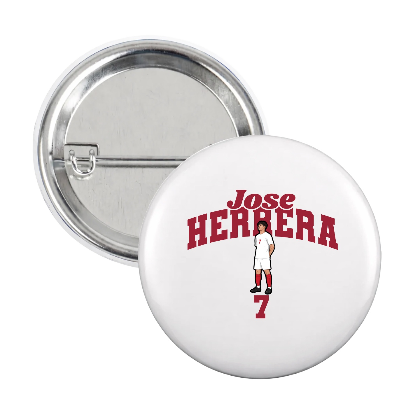 Game Day Button — Signature Arch in White