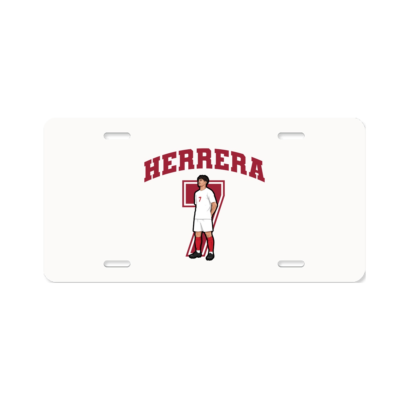 License Plate — Number in Classic