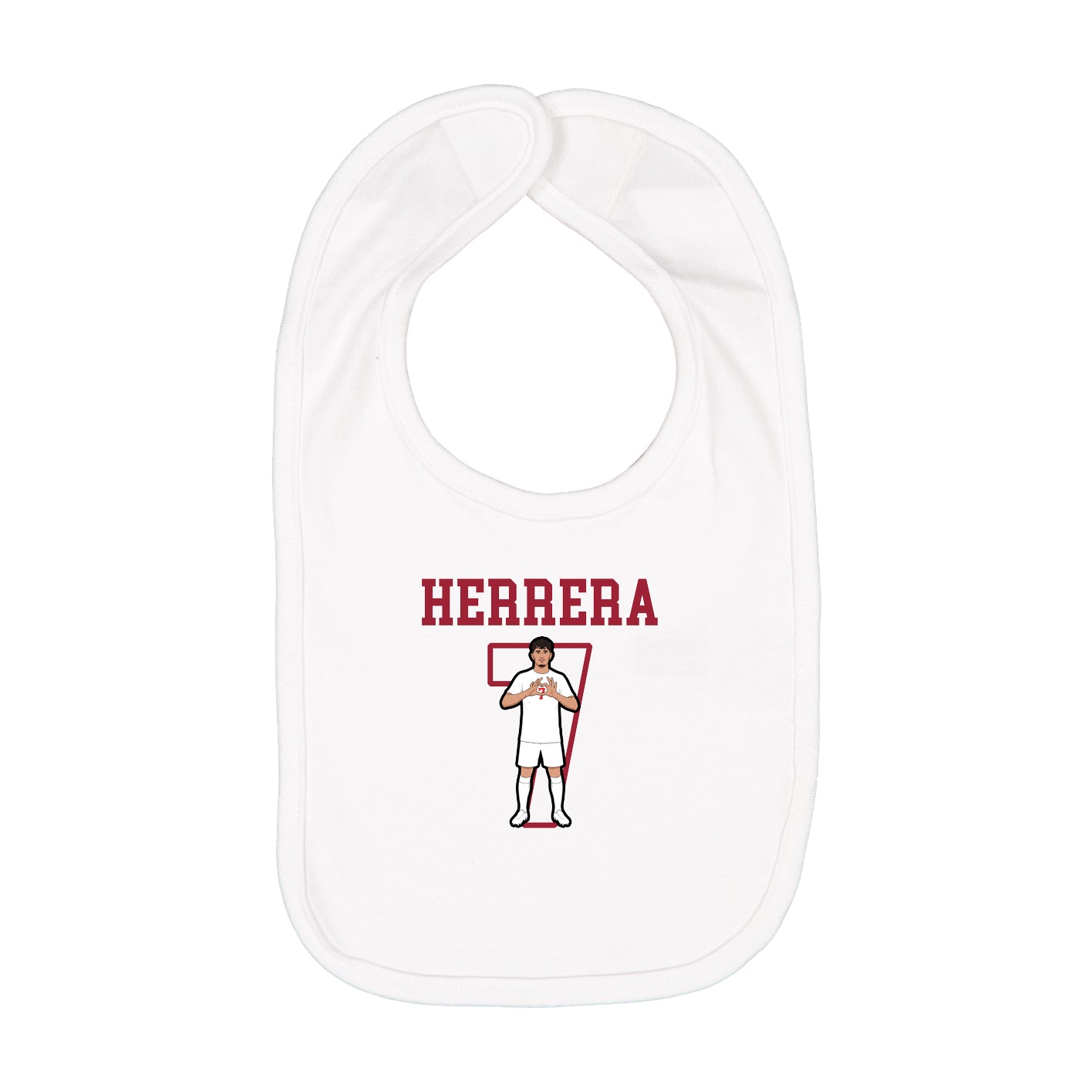 Infant Bib — Shirsey in White