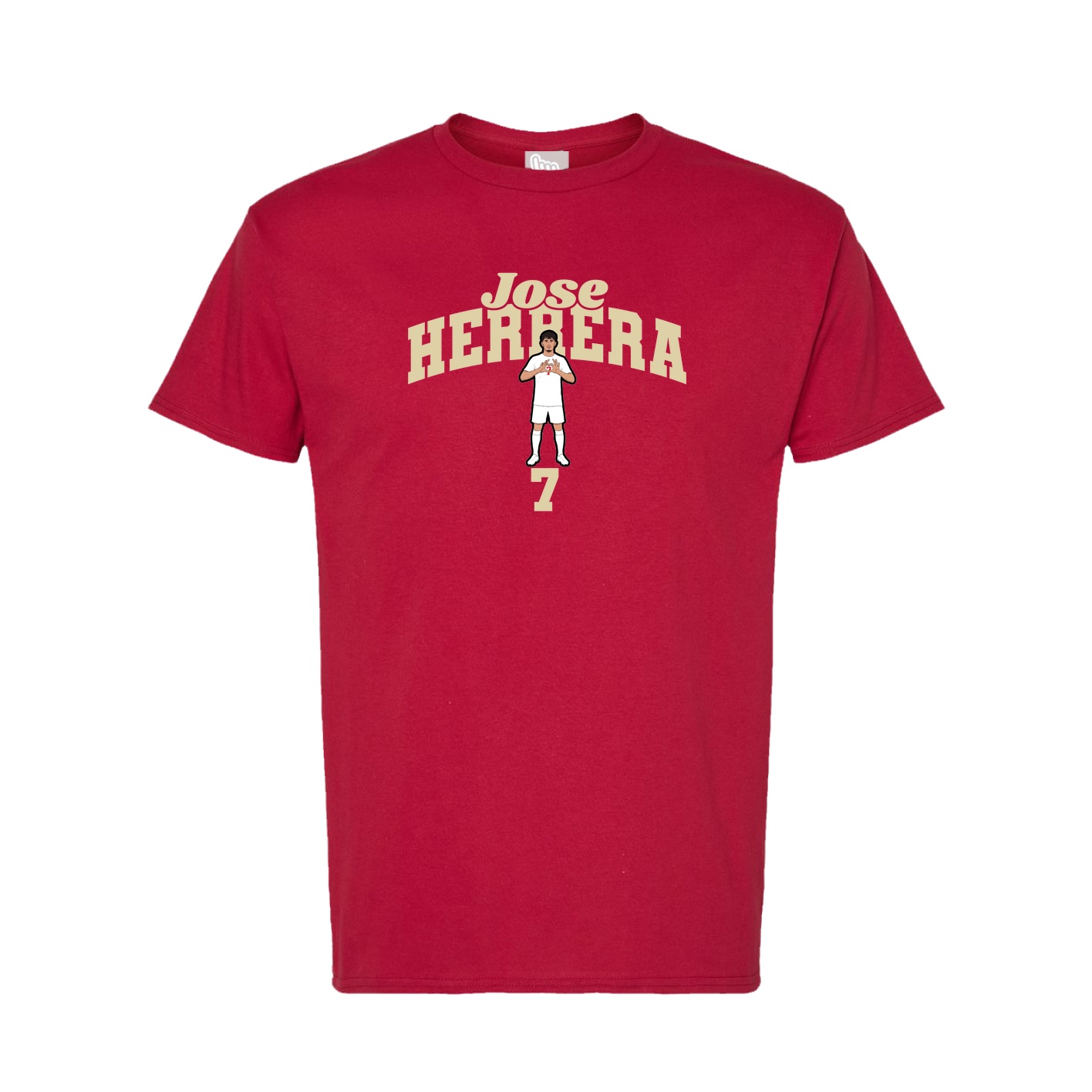 Tee — Signature Arch in Crimson