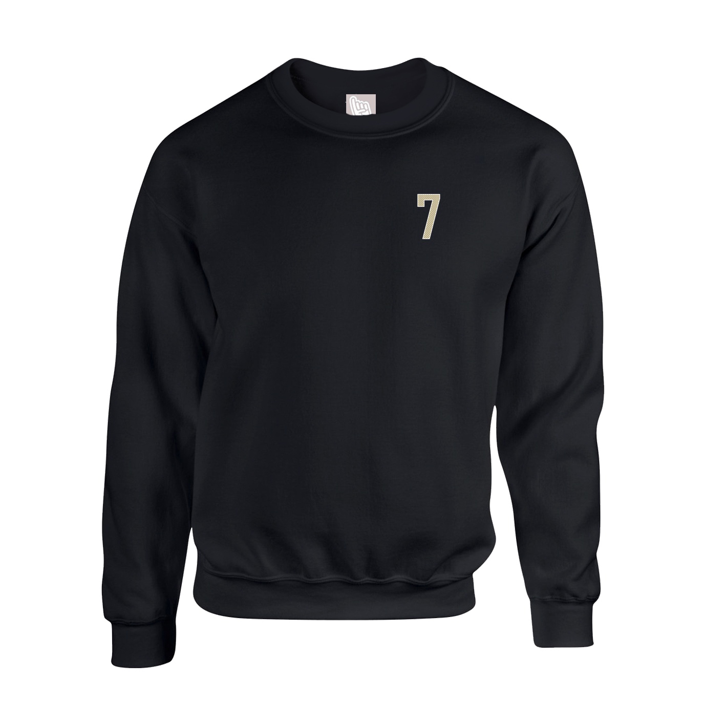 Fleece Crew — Front Shirsy in Black