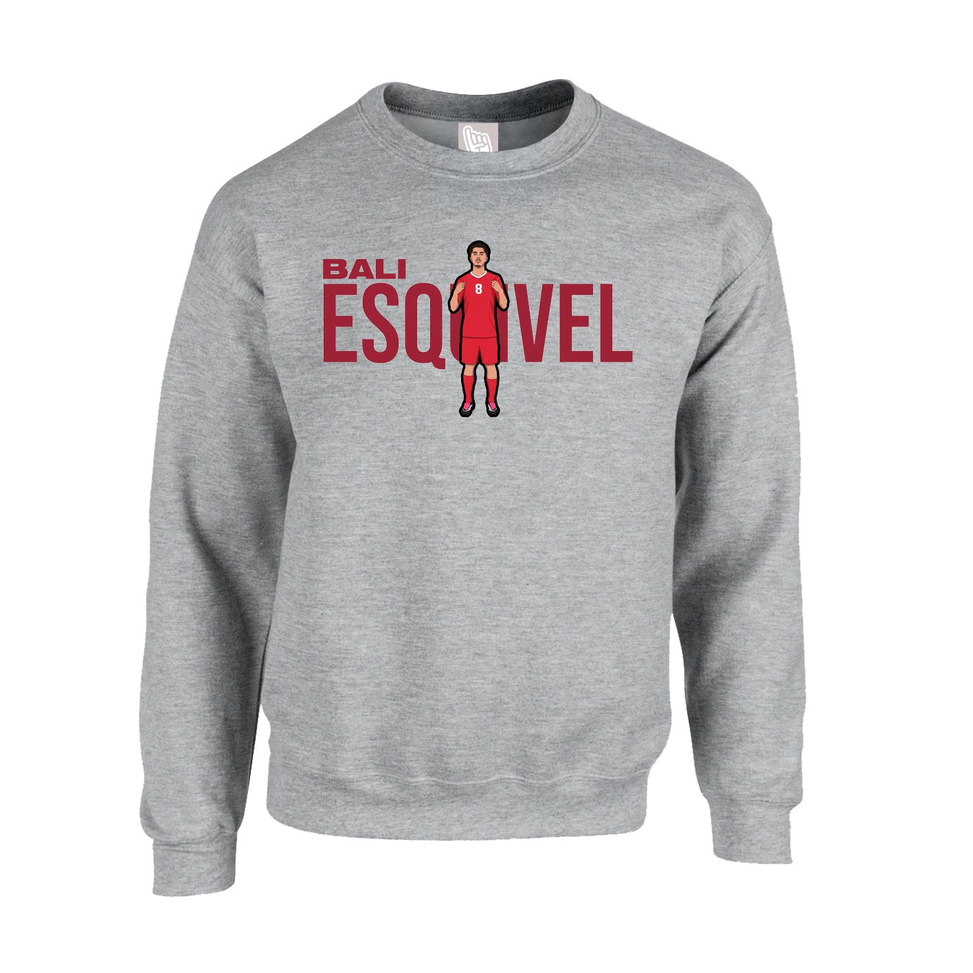 Fleece Crew — Player Name in Grey
