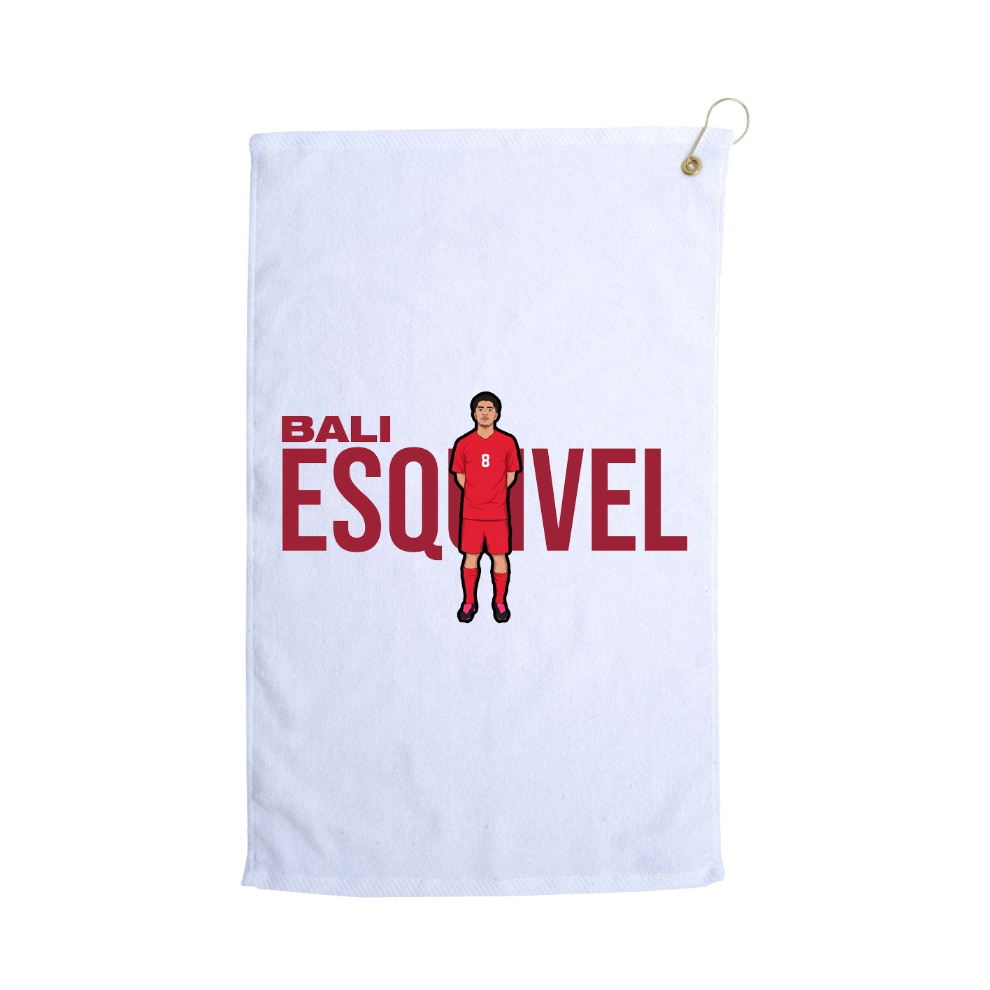 Golf Towel — Player Name in White