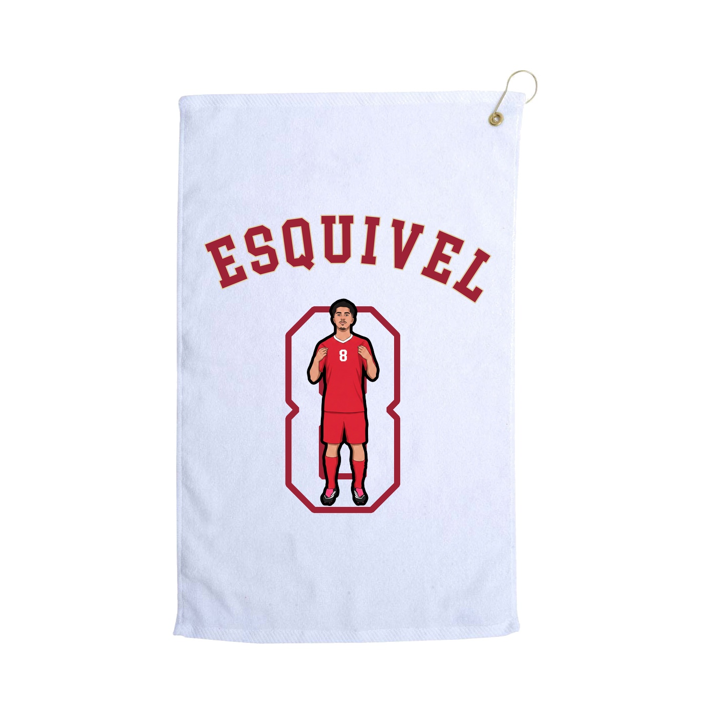 Golf Towel — Shirsey Arch in White