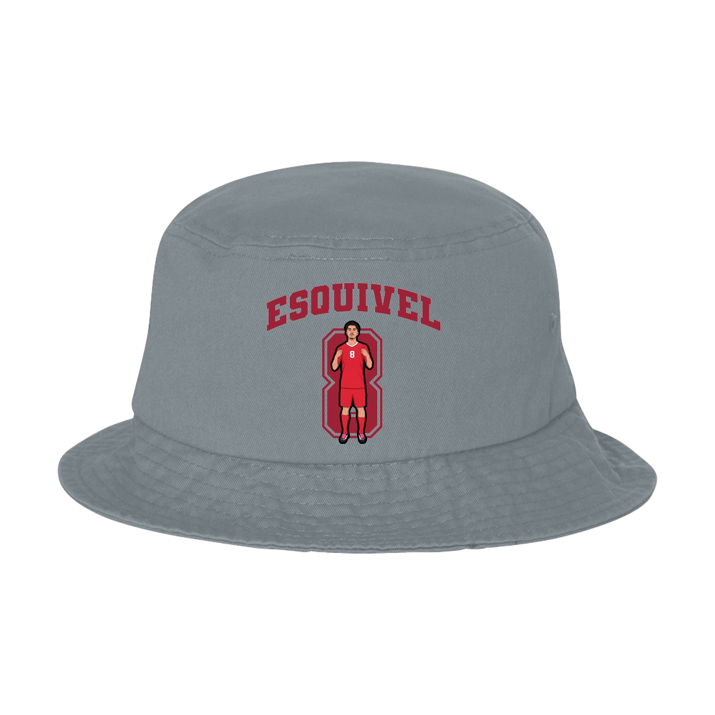 Bucket Cap — Number in Grey