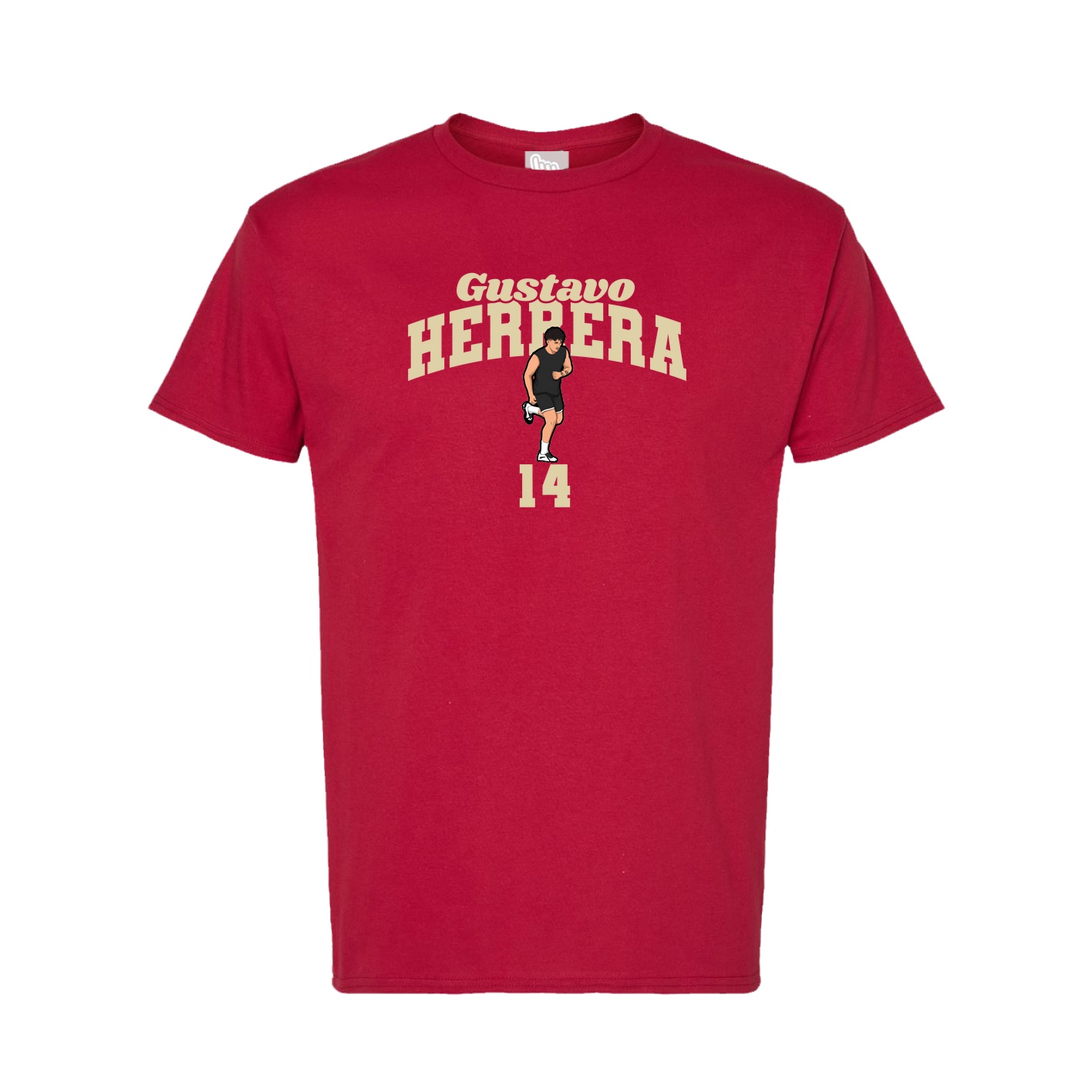 Tee — Signature Arch in Crimson