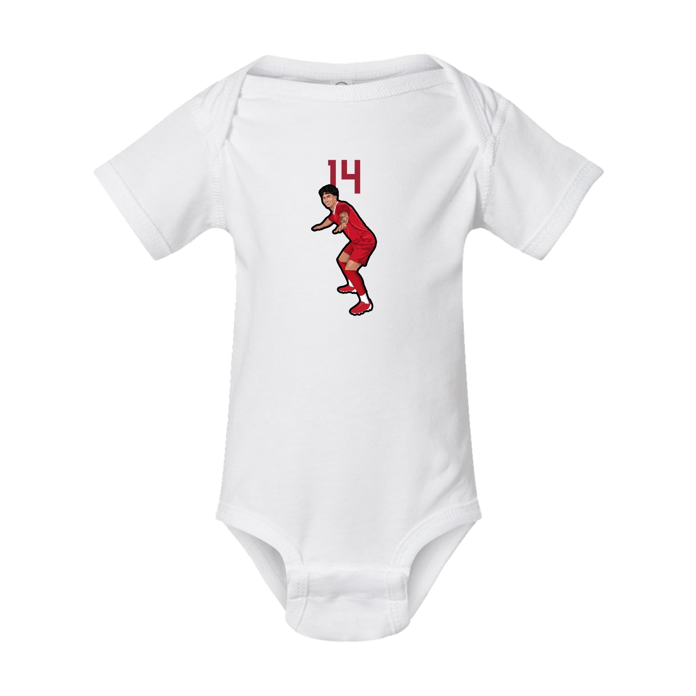 Baby Onesie — Number Top in White